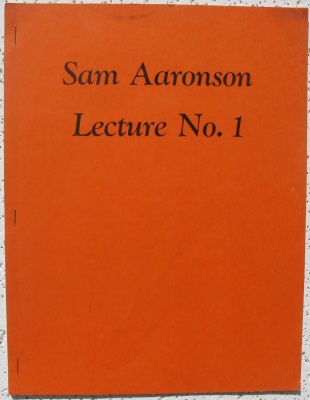 Aaronson: Lecture No. 1