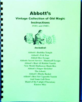 Abbott's Vintage Collection of Old Magic
              Instructions