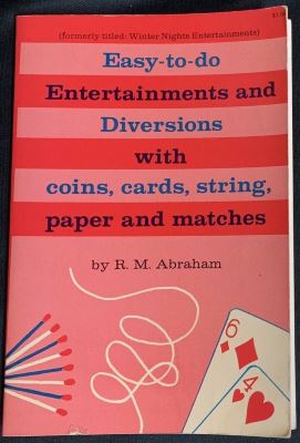 R.M. Abraham: Easy to Do Entertainments