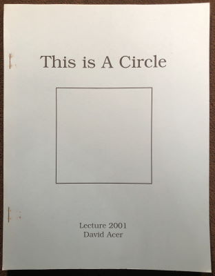 David Acer: This is a Circle