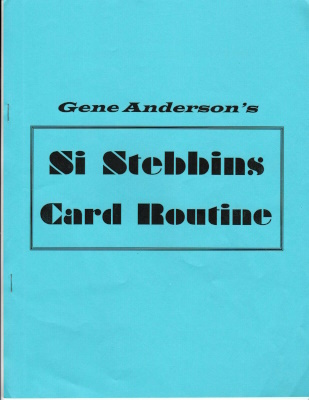 Gene Anderson: Si Stebbins Card Routine