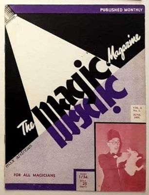 Max Andrews The Magic Magazine Volume 4 Number 3