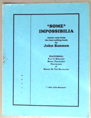 John Bannon: Some Impossibilia