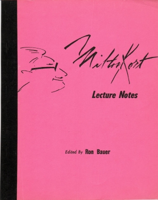 Milton Kort Lecture
              Notes