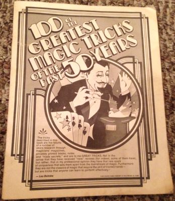 Behnke: 100 of the Greatest Magic Tricks of the Past
              50 Years