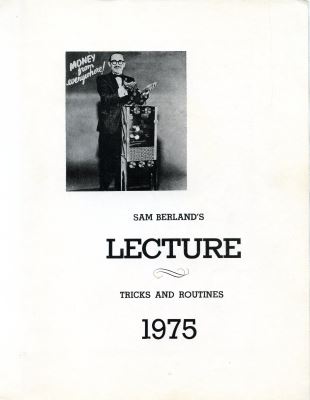 Sam Berland Lecture 1975