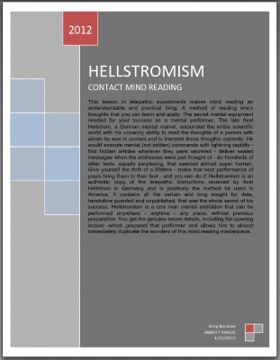Hellstromism