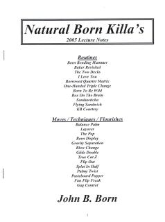 Natural Born
              Killa's