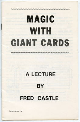Fred Castle: Magic With Giant Cards
