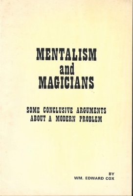 William Cox:
              Mentalism & Magicians