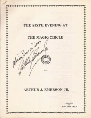 Arthur Emerson: The Sixth Evening At the Magic
              Circle