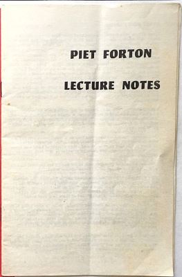 Piet Forton: Lecture Notes