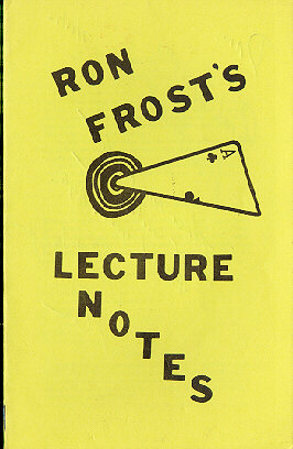Ron Frost's
              Lecture Notes