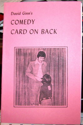 David Ginn: Comedy Card on Back