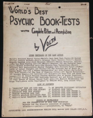 Burling Hull: World's Best Psychic Book Tests