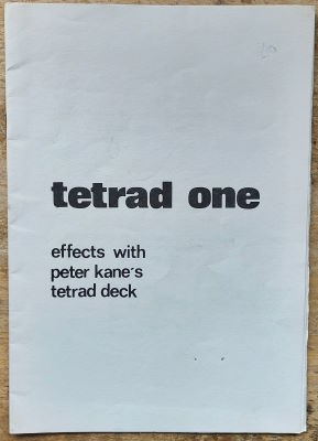 Peter
              Kane: Tetrad One