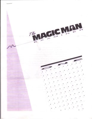 Chris Kenner & Homer Liwag: Magic Man Examiner
              Issue 1