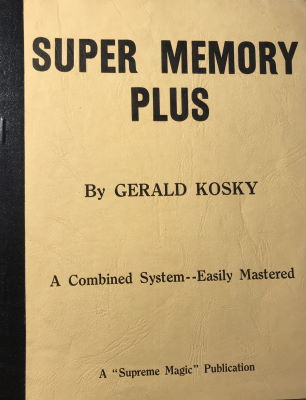 Gerald Kosky: Super Memory Plus