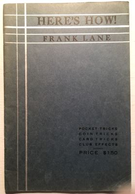 Frank
              Lane: Here's How