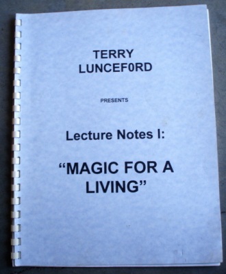 Lunceford:
              Lecture Notes 1: Magic for a Living
