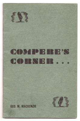 Geo. M. Mackenzie: Compere's Corner