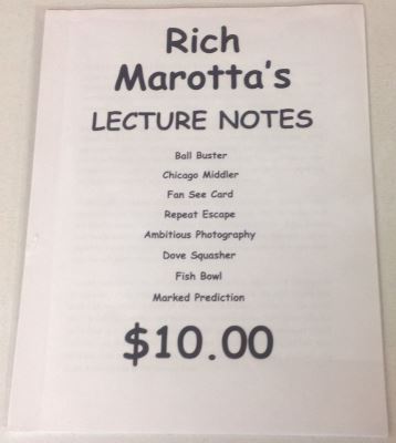 Rich
              Marotta Lecture