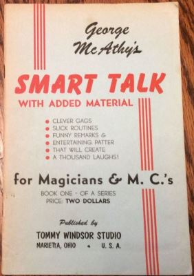 Smart Talk for Magician's and M.C.'s With Added
              Material