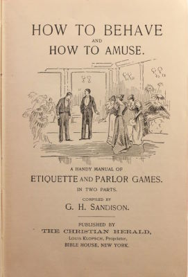 G.H. Sandison: How to Behave and How to Amuse