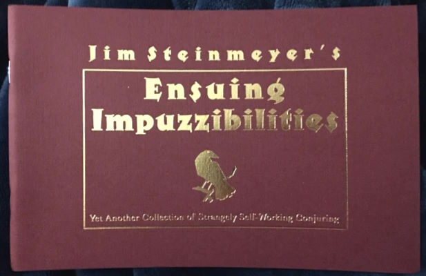 Jim Steinmeyer: Ensuing Impuzzibilities