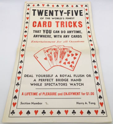 Harry Tong: 25 World's Finest Card Tricks, Section 2