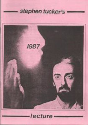 Stephen Tucker: 1987 Lecture