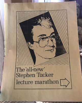 Stephen Tucker: The All New Stephen Tucker Lecture
              Marathon