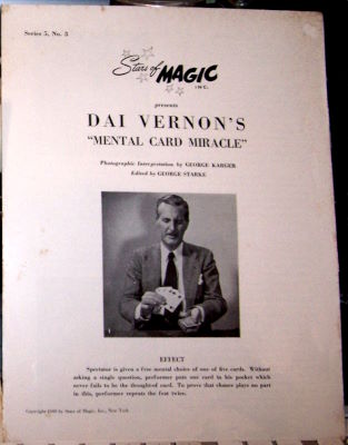 Dai Vernon: Mental Card Miracle