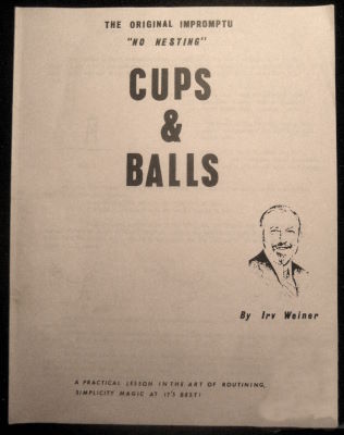 Irv Weinger Impromptu No Nesting Cups and Balls