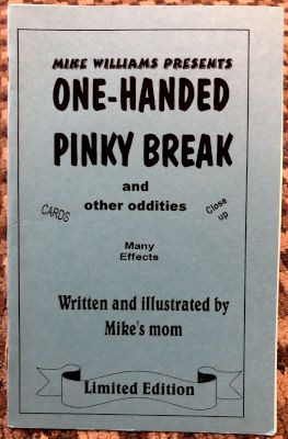 Mike Williams: One Handed Pinky Break and Other
              Oddities