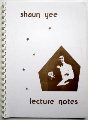 Shaun Yee: Lecture Notes (1988)