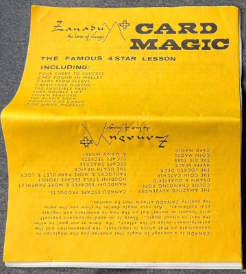 Zanadu
              Card Magic