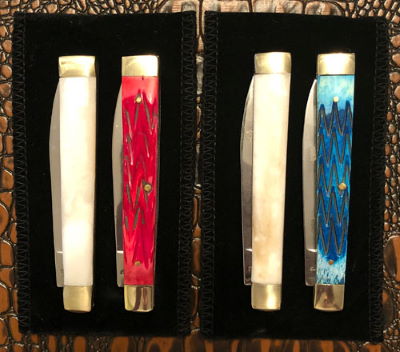 Terry Broshears Stag Color Changing Knives